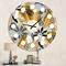 Designart Geometric Luxury Jungle Foliage Mid-Century Modern Wall Clock